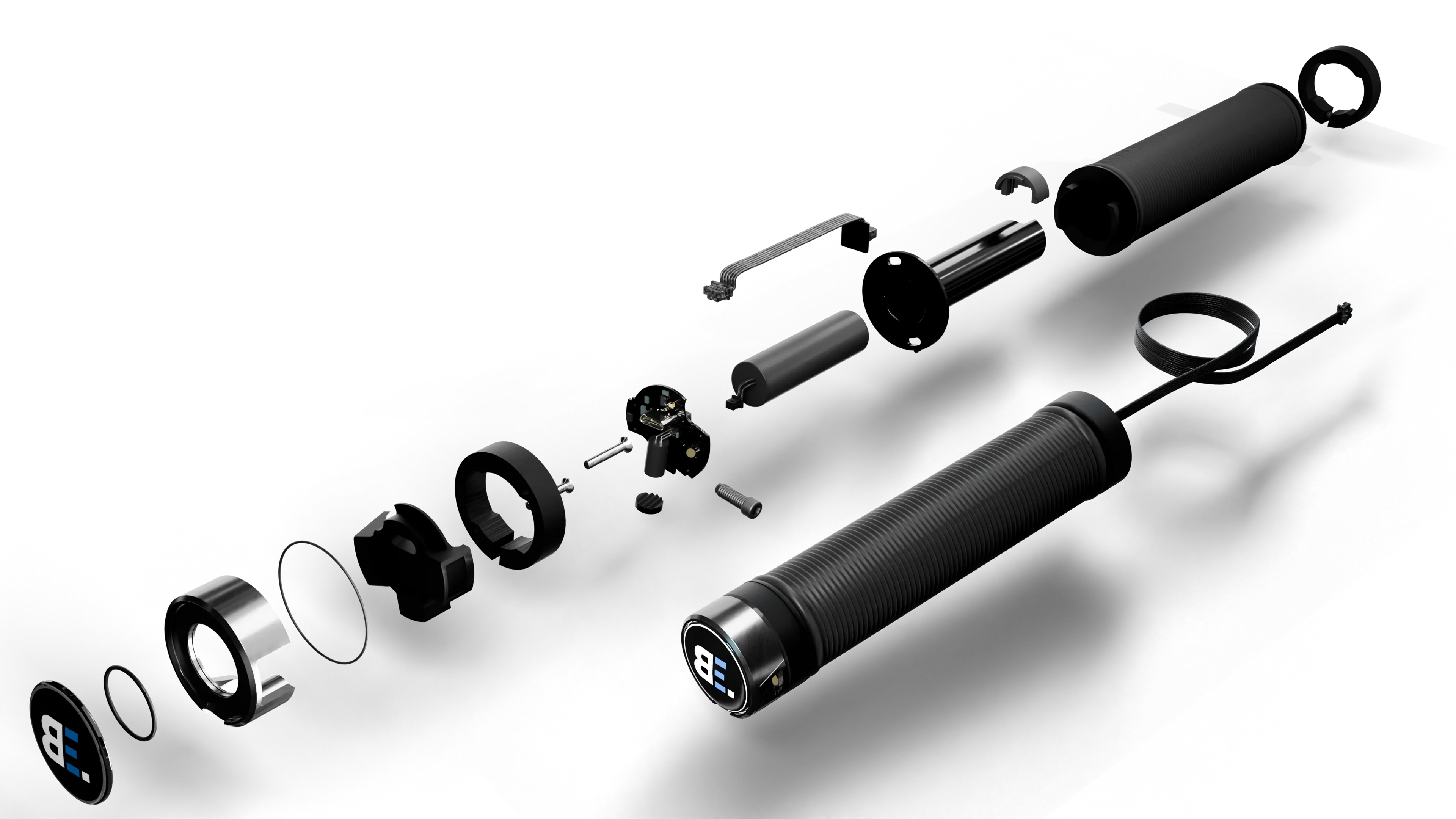 Spaceralite installed on a bicycle handlebar